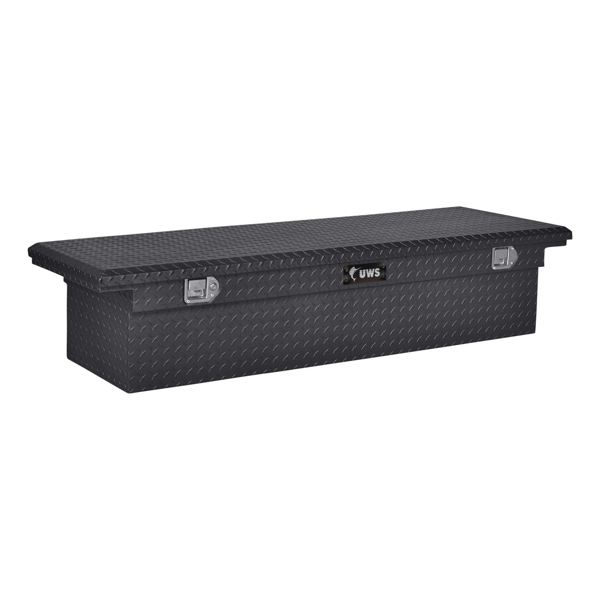 UWS, 69in. Crossover Truck Tool Box, Width 69.875 in, Material Aluminum, Color Finish Matte Black, Model# EC10473